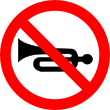 zakaz używania sygnałów dźwiękowych