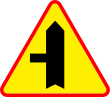 skrzyżowanie z drogą podporządkowaną występującą po lewej stronie, prawo jazdy poznań